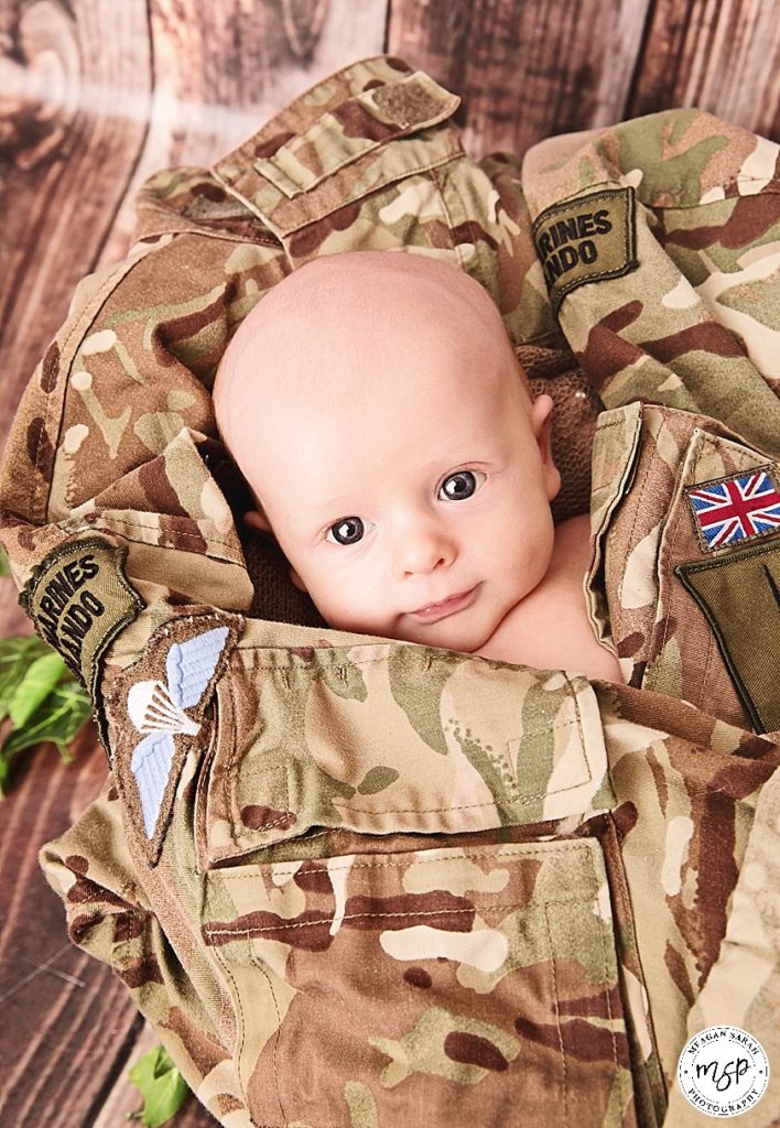 Royal Marines Newborn photography