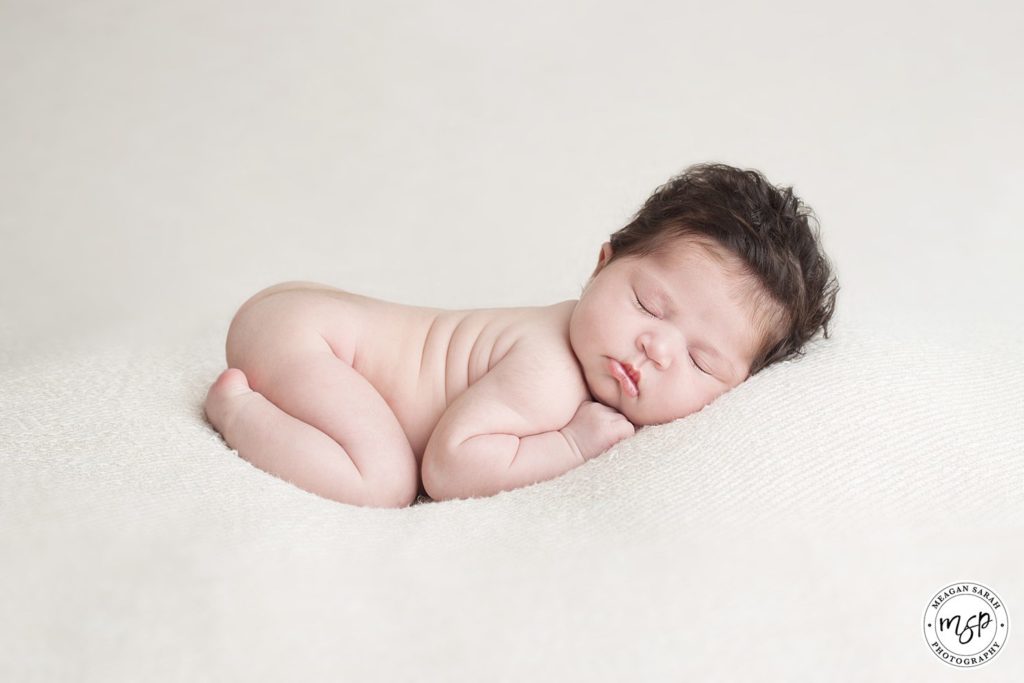 Newborn Baby with Amazing hair