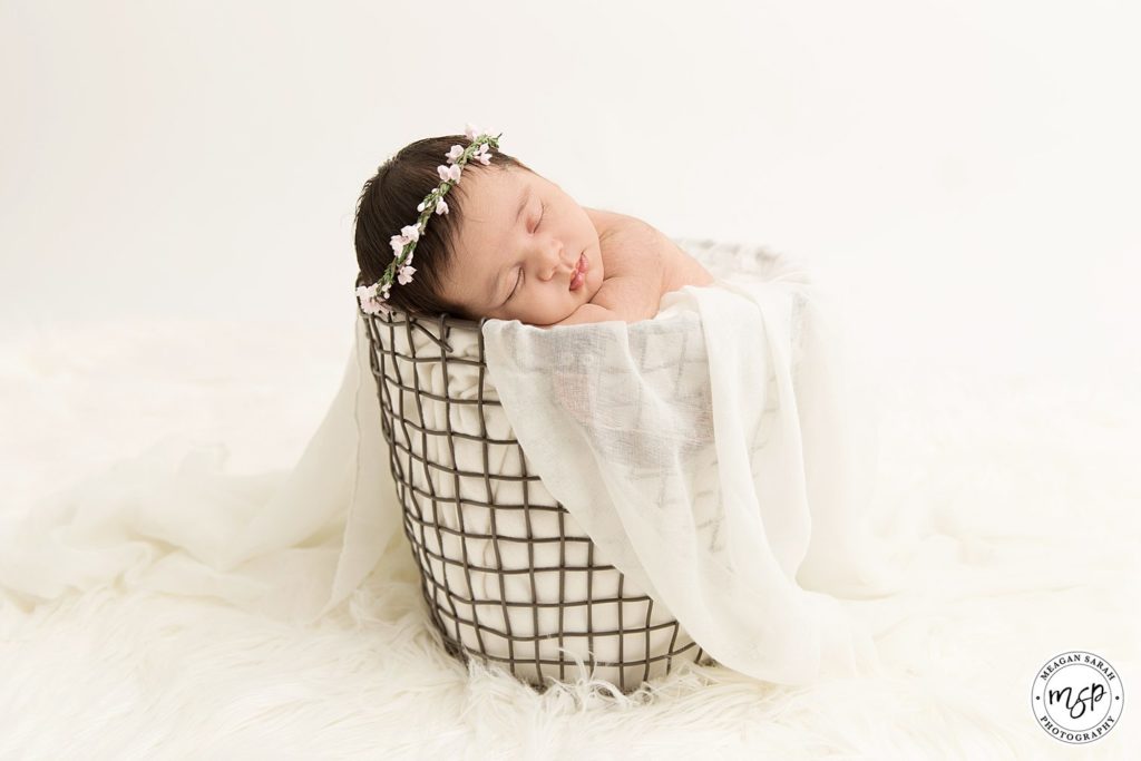 Newborn baby girl Diya I basket