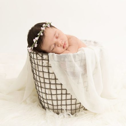 Newborn baby girl Diya I basket
