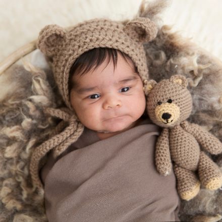Baby Theodore with his teddy