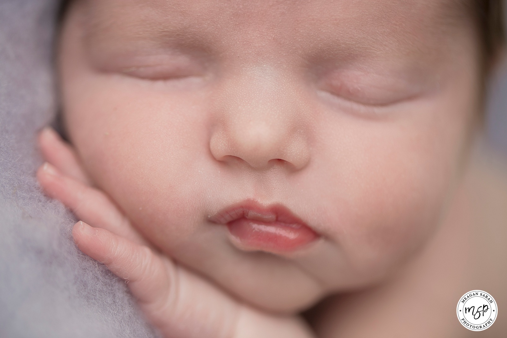 Newborn Photography of Little Girl Nia, Leeds, detail shot