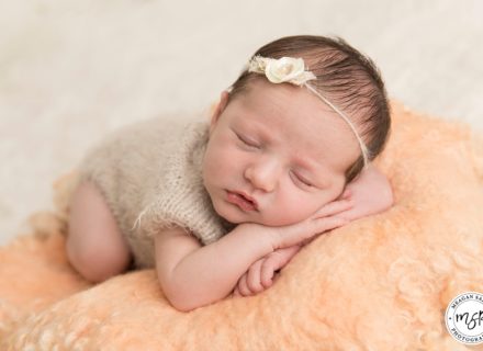 Newborn baby girl Photography in Basket