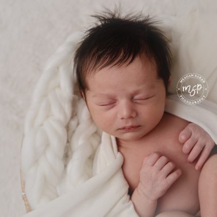 Beautiful newborn photos of baby girl in Leeds