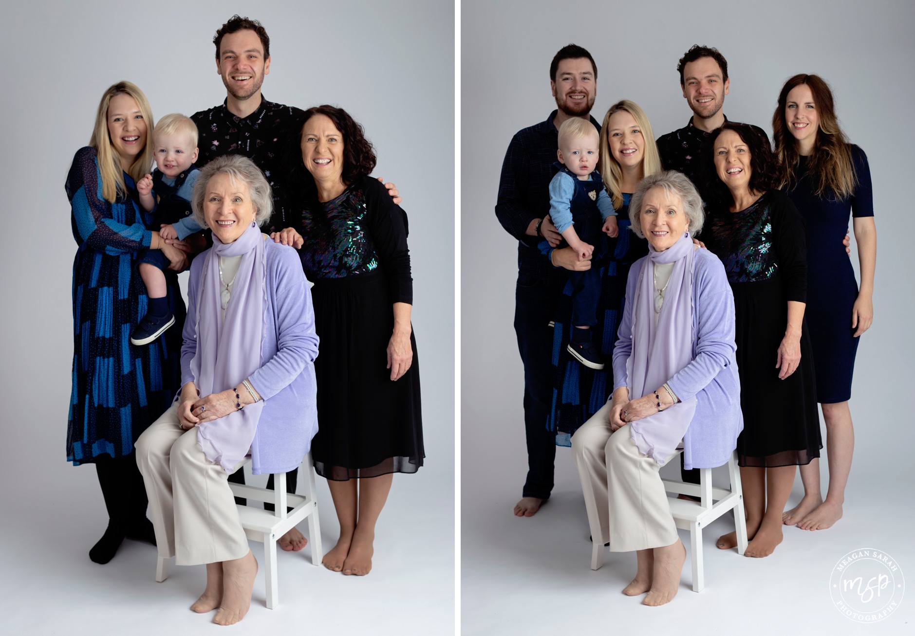 Portrait,Family,Group,Family of 7,Affordable photographer leeds,Fun Photos,Horsforth,Leeds,Little Ones,Meagan Sarah Photography,Photographs,Pictures,Professional Photographer in Leeds,Studio,White background,West Yorkshire Photographer,
