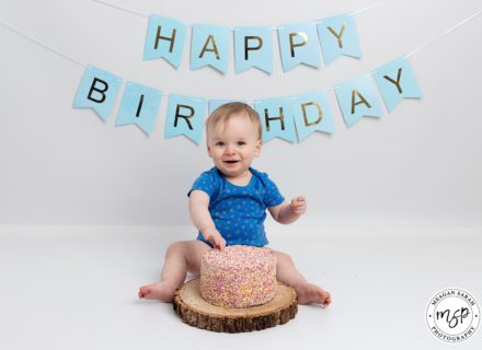 Kellen's blue cake smash session